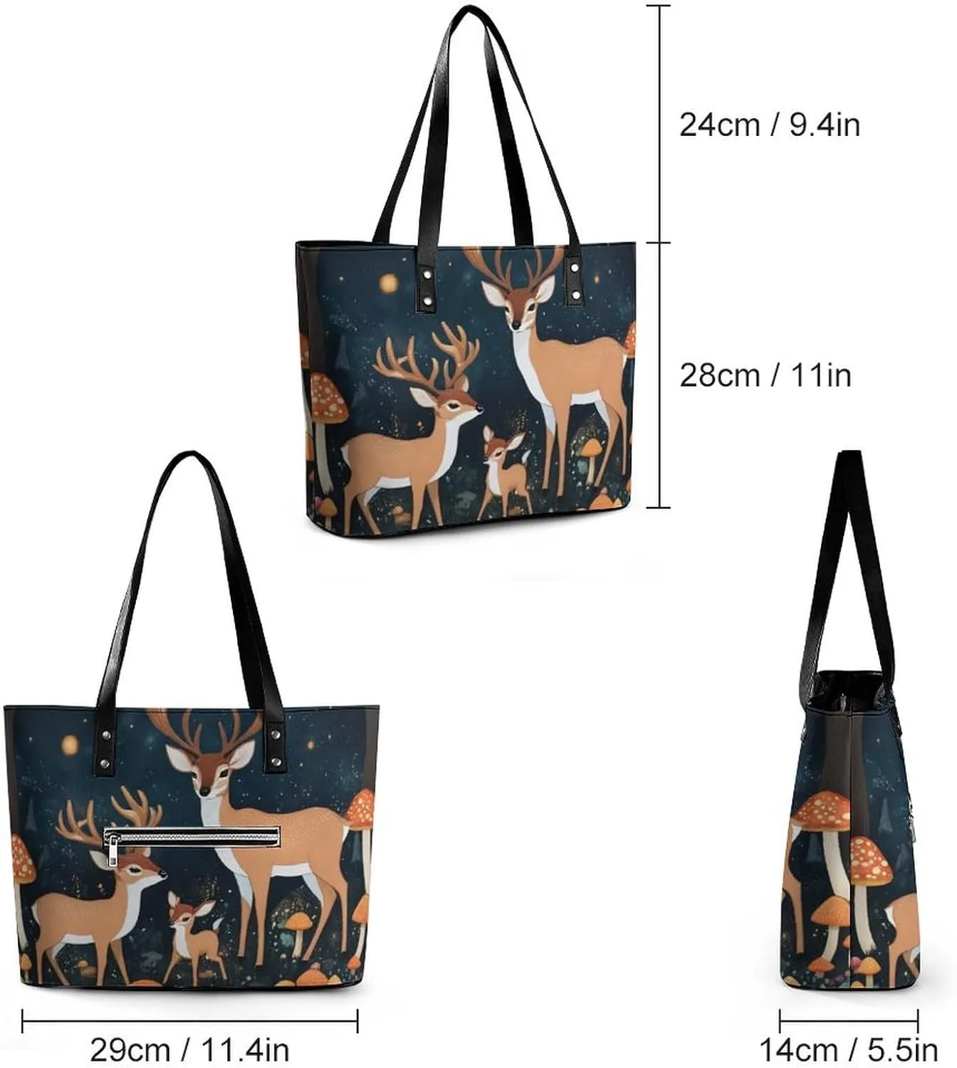 Multifunction Tote Handbags Casual Purse Bags for Women Travel Shoulder Bag