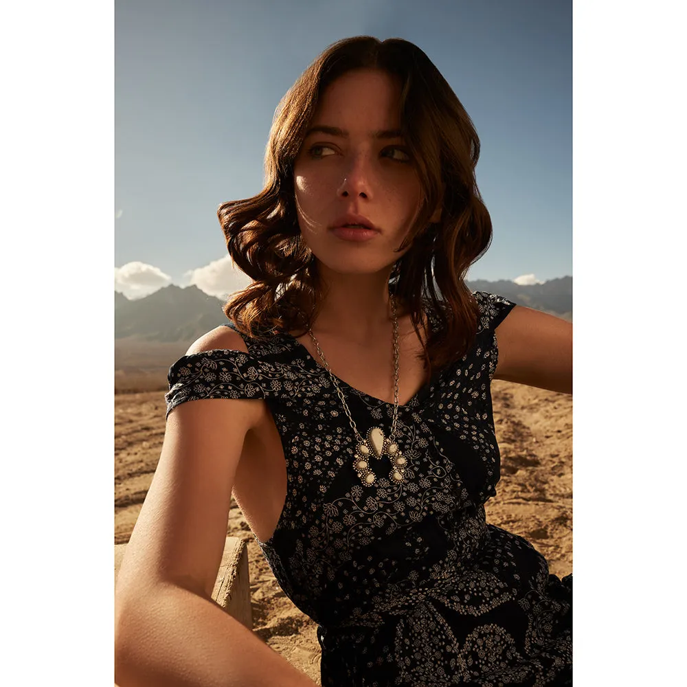 Myra Selena Trail Squash Blossom Necklace S-9207