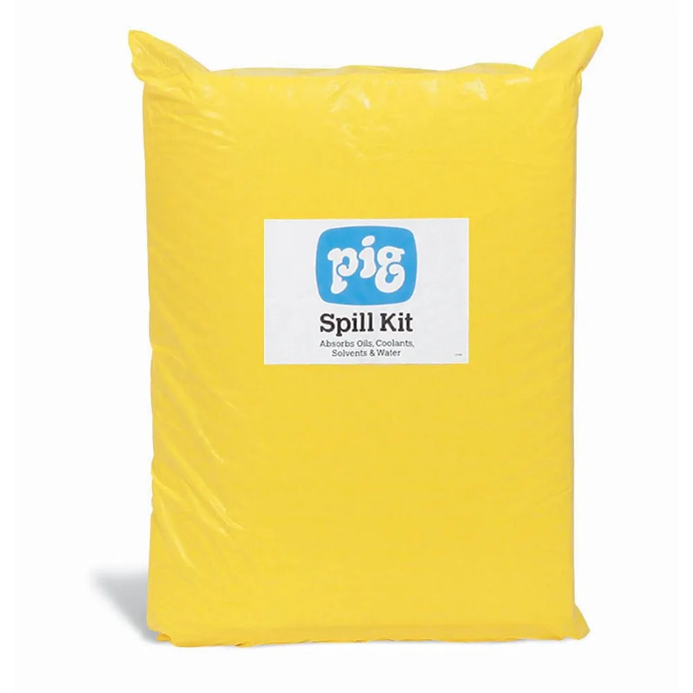 New Pig Refill for Economy Spill Kits in Duffel Bag, 5-Gallon Absorbency, Absorbs Oils, Coolants, Solvents & Water, KIT242