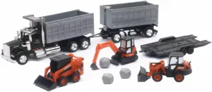New Ray Kubota Construction Vehicle with 1:43 Kenwood Dump Truck Set