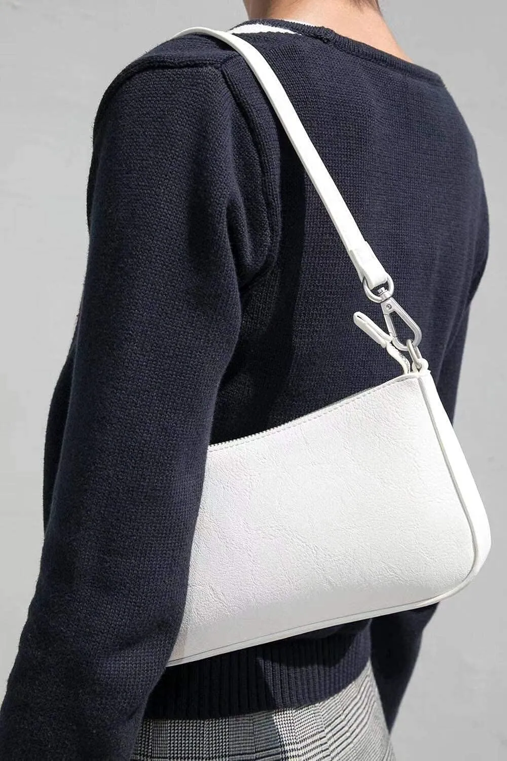 NIUEIMEE ZHOU Small Shoulder bag with 2 Removable Straps Cross Body Clutch Purse Handbag for Women