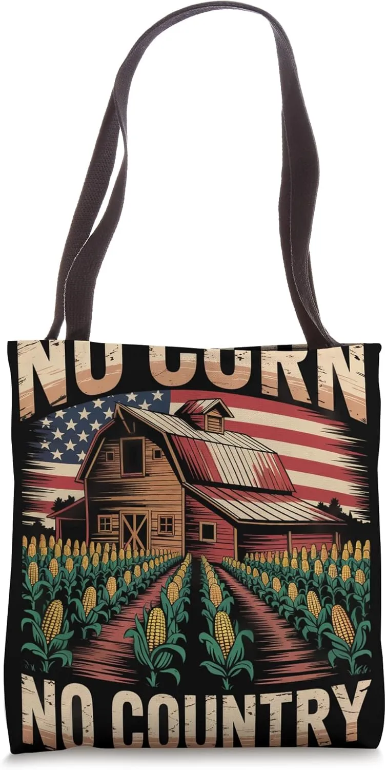 No Corn No Country Corn Farmer Tote Bag