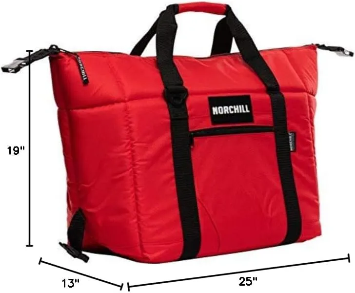 NorChill Can Voyager Series Insulated Soft Sided Cooler - Can Sizes: 12, 24, and 48 - Colors: Red, Blue, and Black