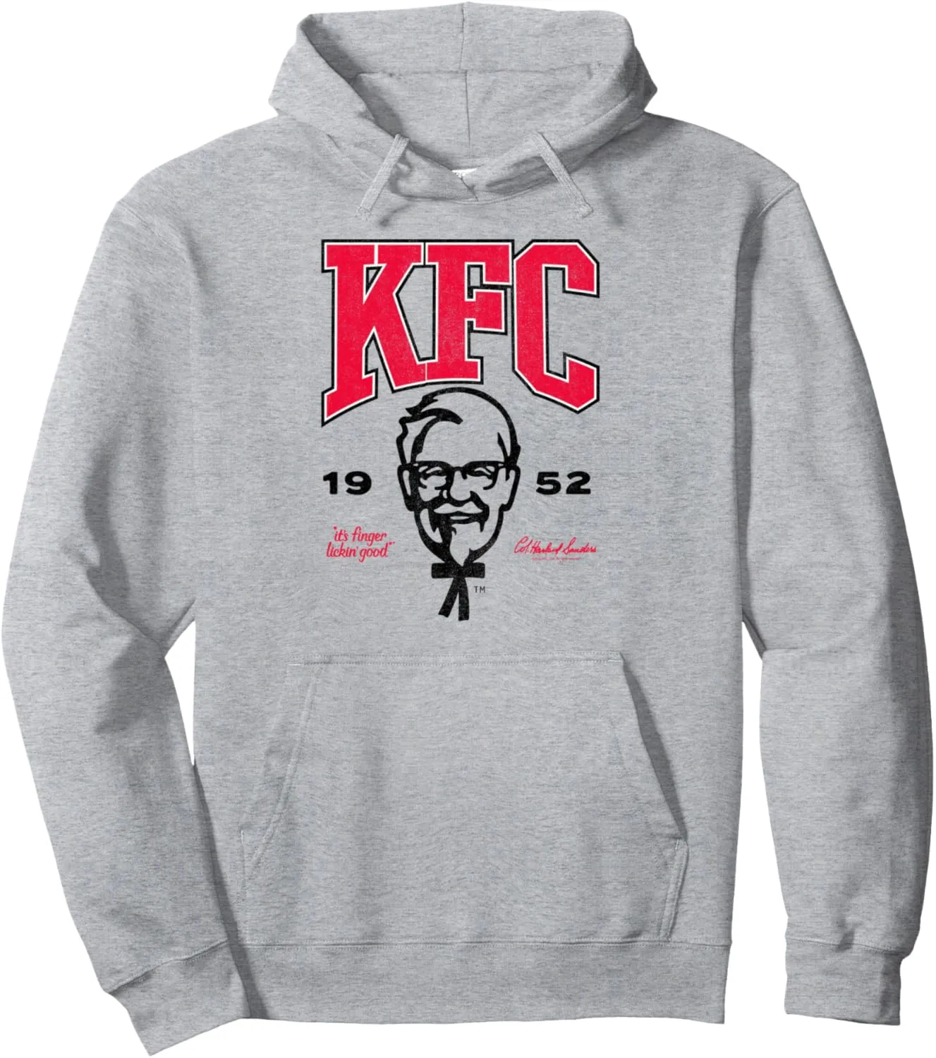 Officially Licensed KFC Colonel Sanders Chicken the Hard Way Pullover Hoodie