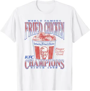 Officially Licensed KFC World Famous Chicken 1952 Champions T-Shirt