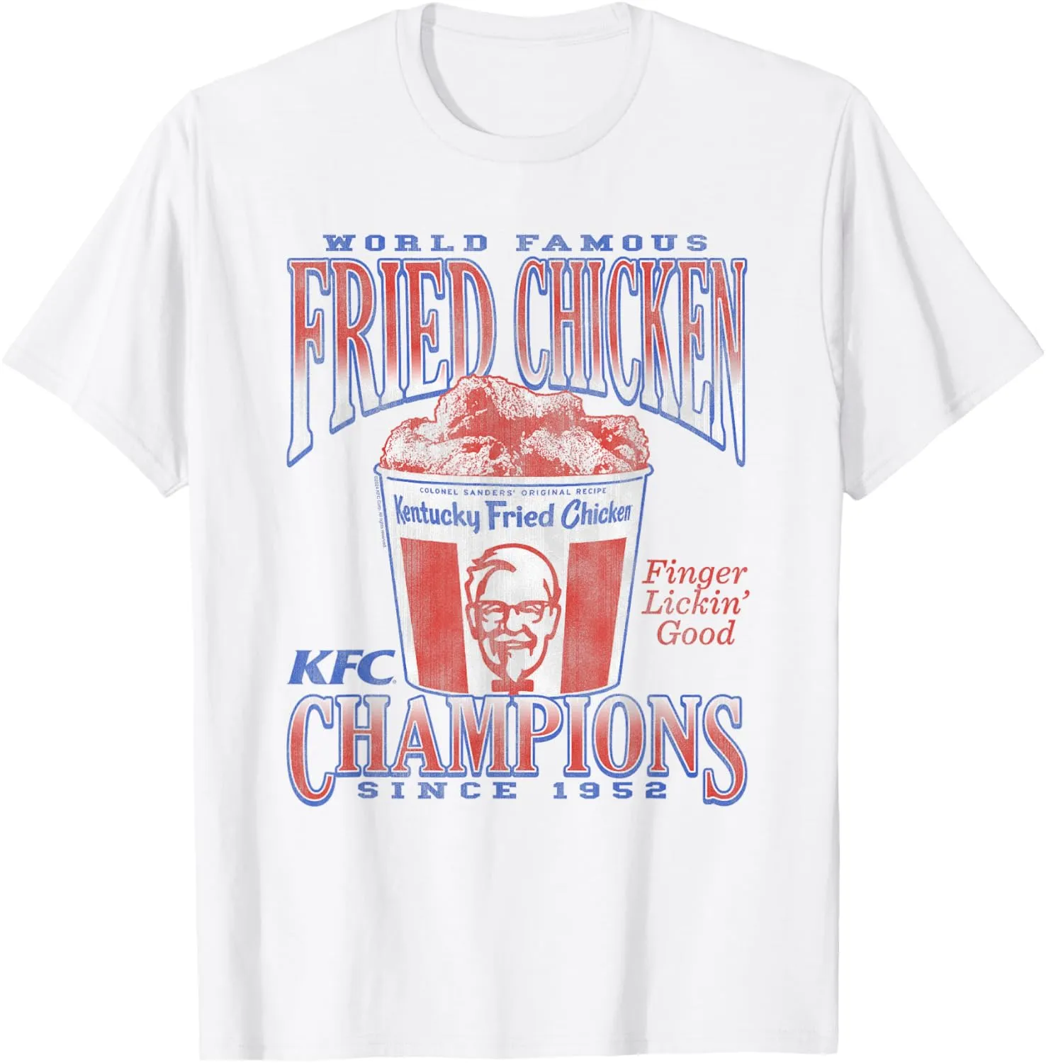 Officially Licensed KFC World Famous Chicken 1952 Champions T-Shirt