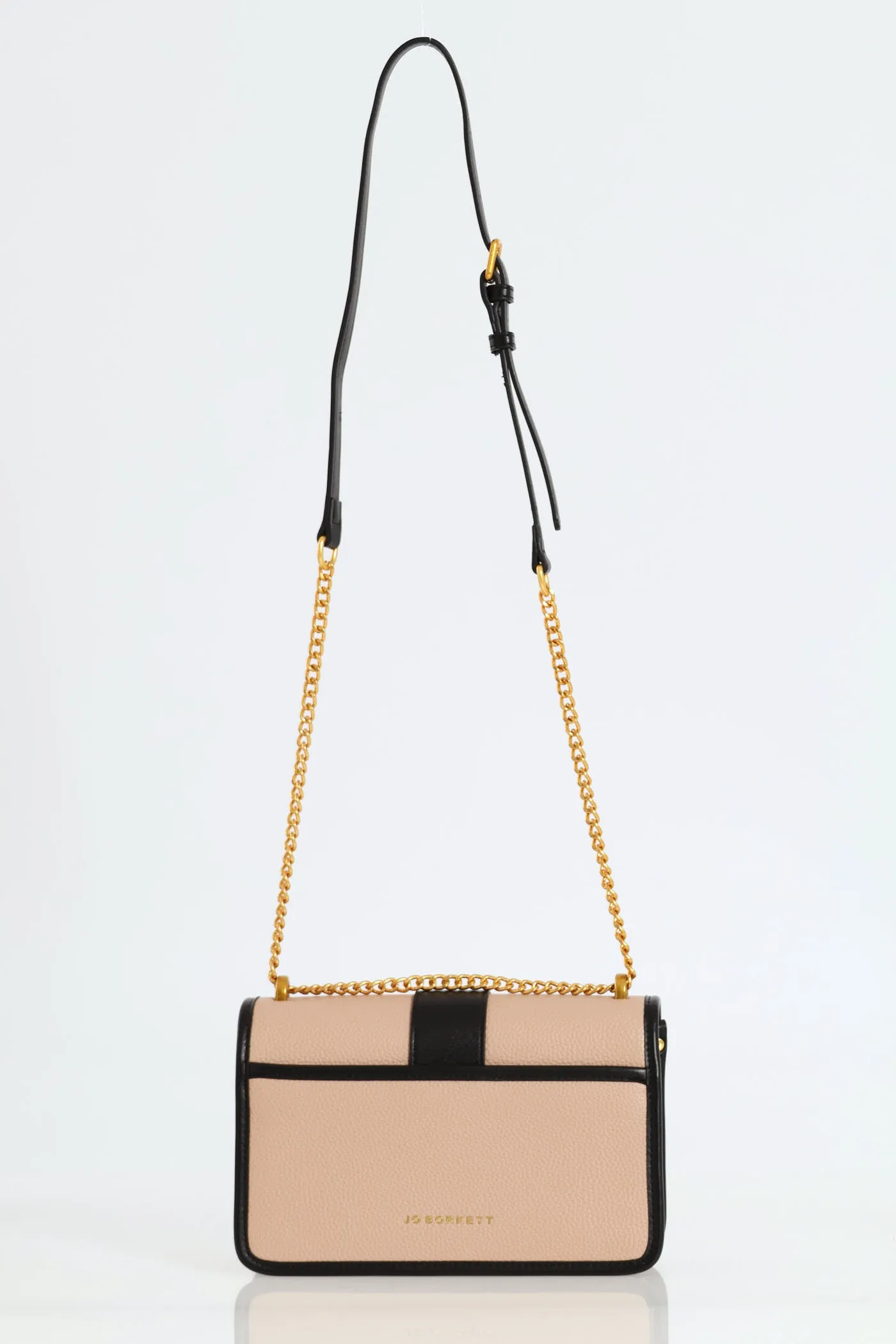 Olivia Flapover Sling Bag - Black/Taupe