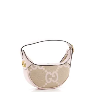 Ophidia Zip Hobo Jumbo GG Canvas with Leather Mini