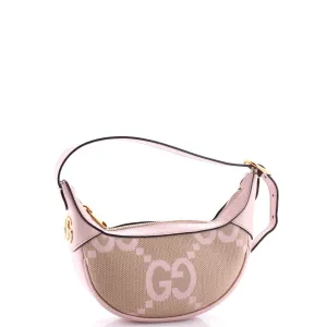 Ophidia Zip Hobo Jumbo GG Canvas with Leather Mini