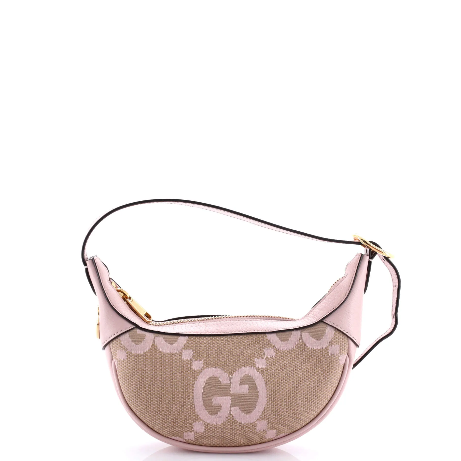 Ophidia Zip Hobo Jumbo GG Canvas with Leather Mini
