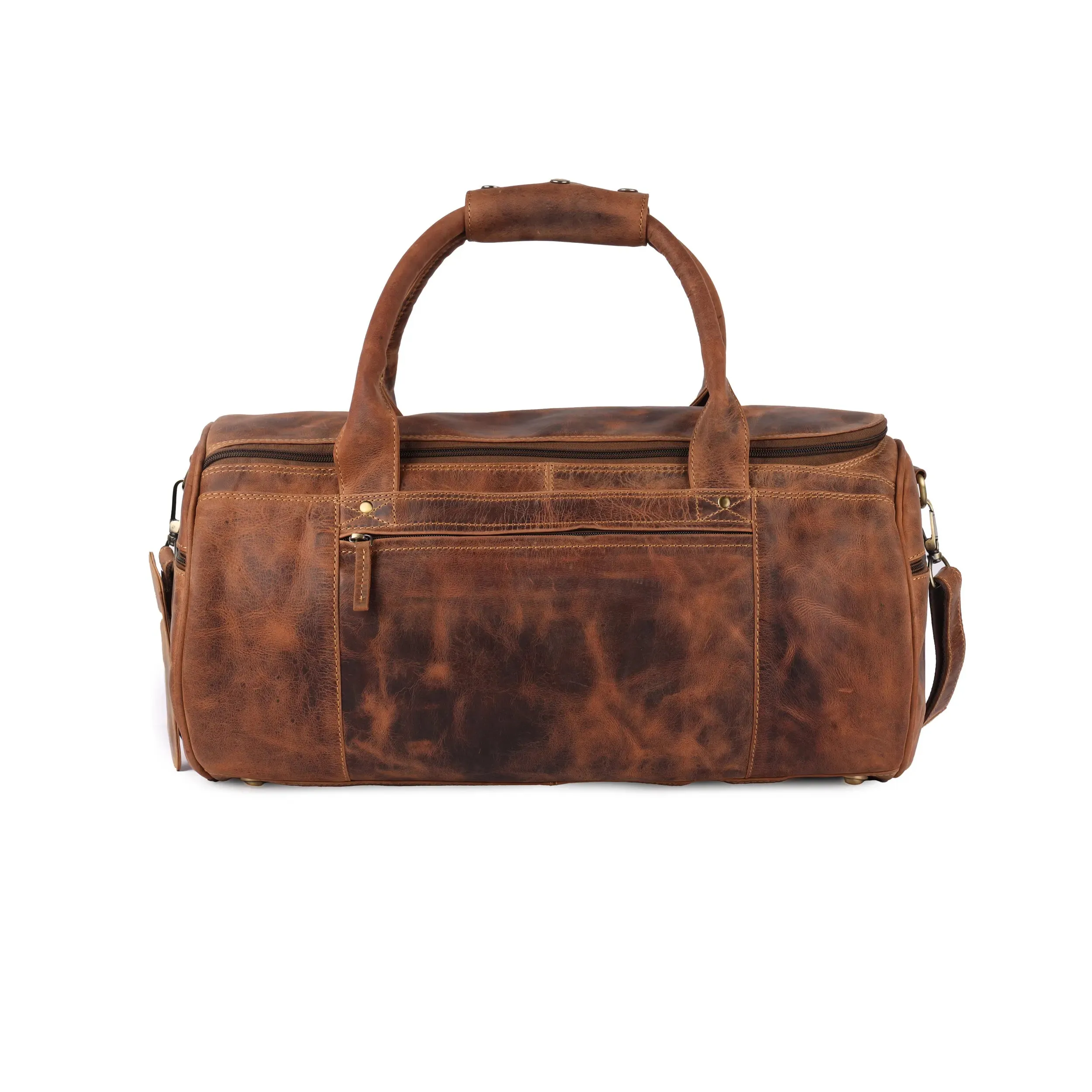 Oran Leather - Positano Duffle Bag - Hunter