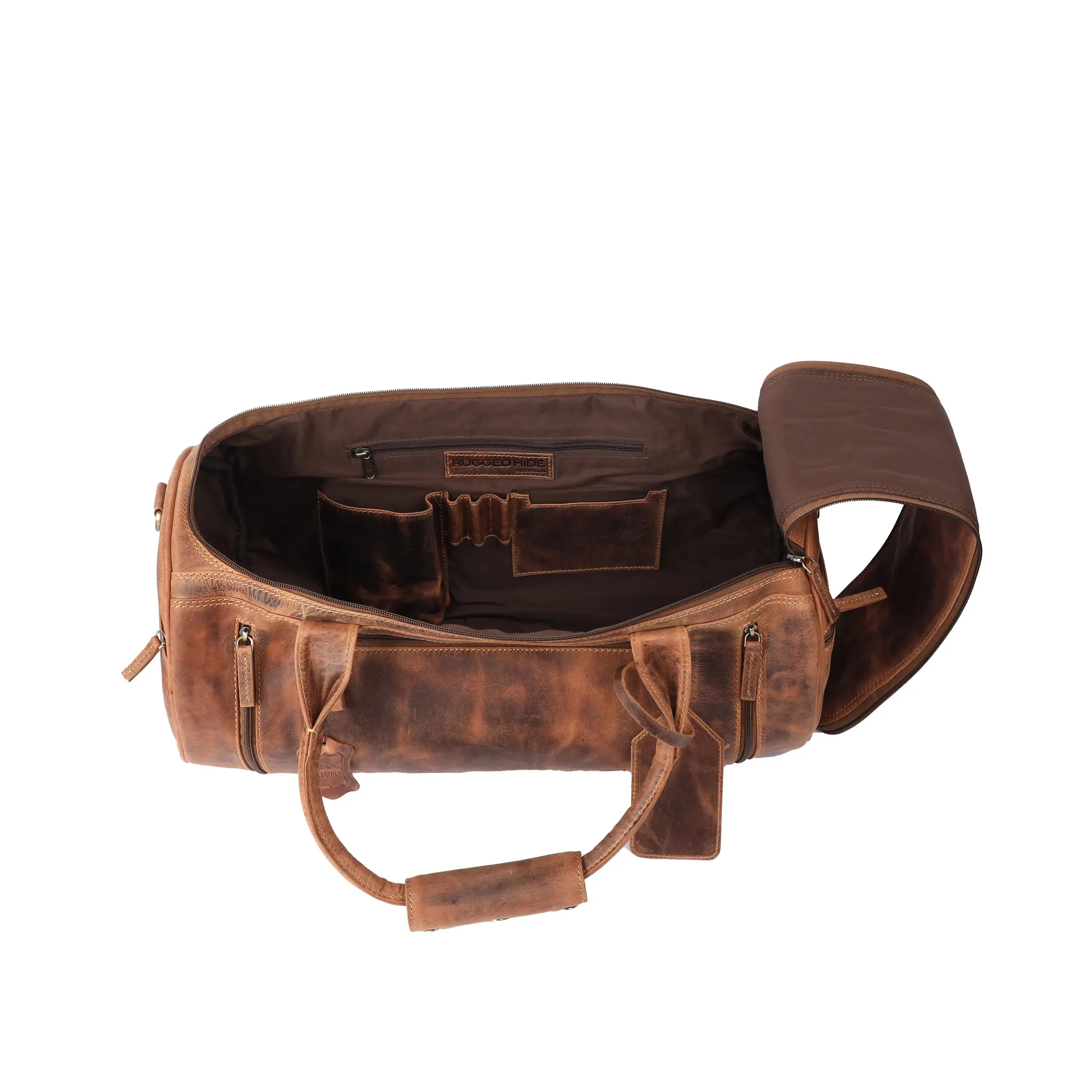 Oran Leather - Positano Duffle Bag - Hunter