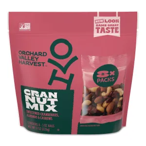Orchard Valley Harvest® Cranberry Nut Mix, (8) 1 oz Bags