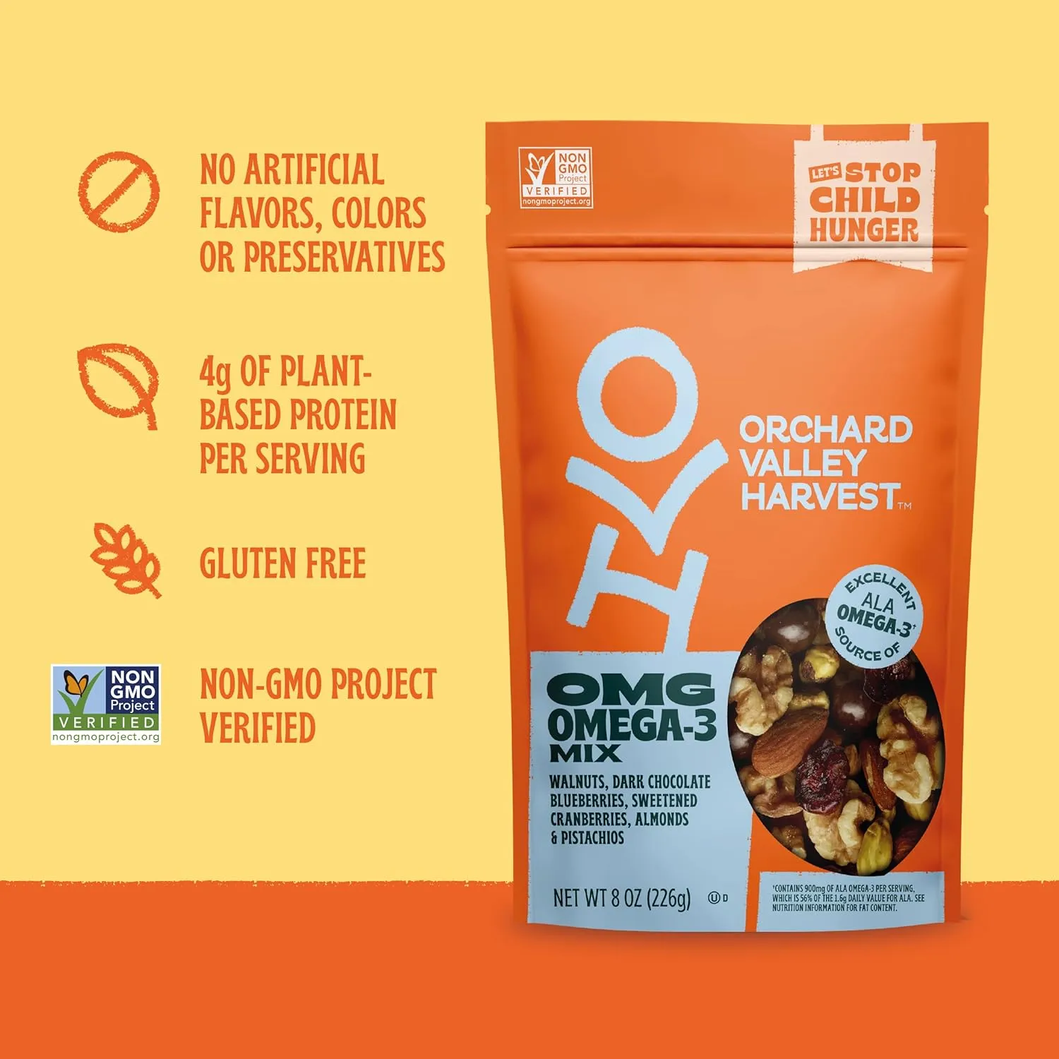 Orchard Valley Harvest Variety Pack, Salted Caramel Munch 7 oz, Dipped Almonds 8 oz, & Omega 3 Mix 8 oz (Pack of 3), Craveable, Sweet & Salty Snack Mixes, On-The-Go Snacks For The Whole Family