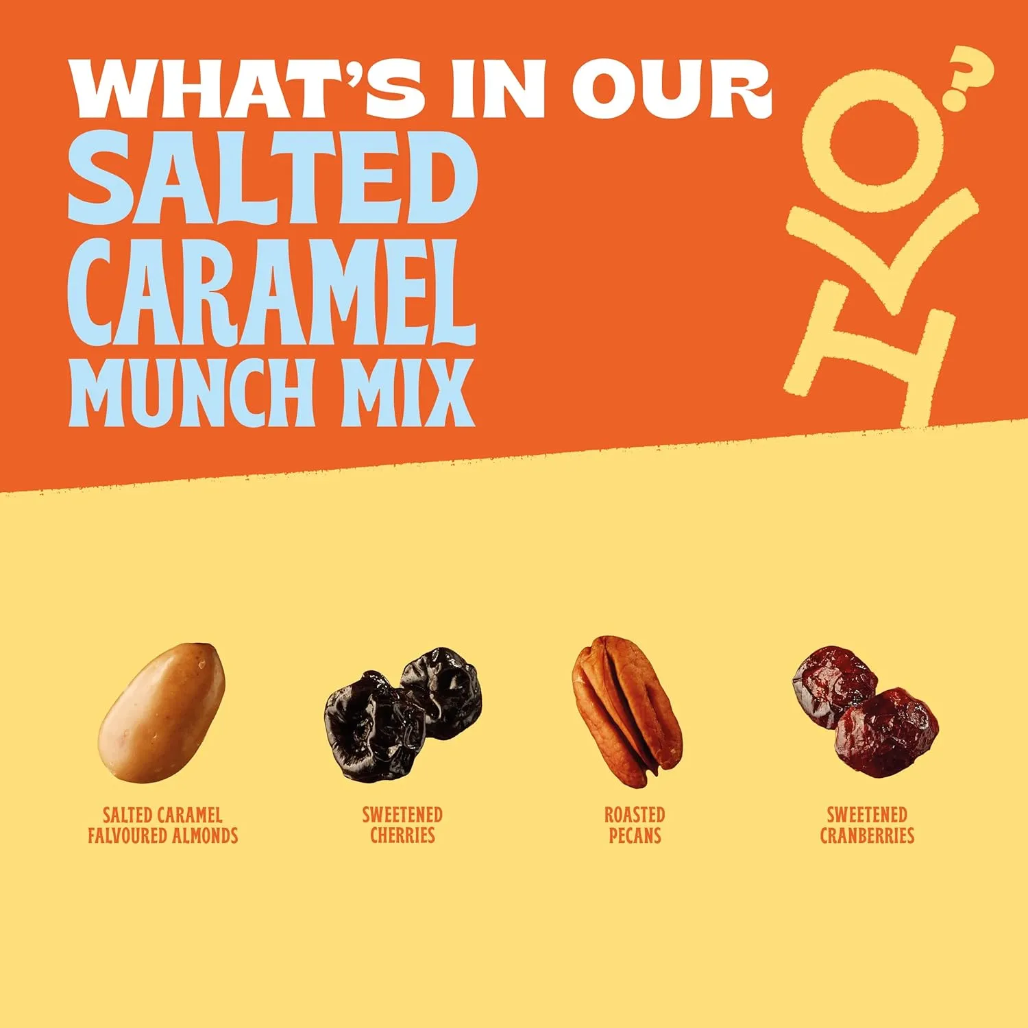Orchard Valley Harvest Variety Pack, Salted Caramel Munch 7 oz, Dipped Almonds 8 oz, & Omega 3 Mix 8 oz (Pack of 3), Craveable, Sweet & Salty Snack Mixes, On-The-Go Snacks For The Whole Family