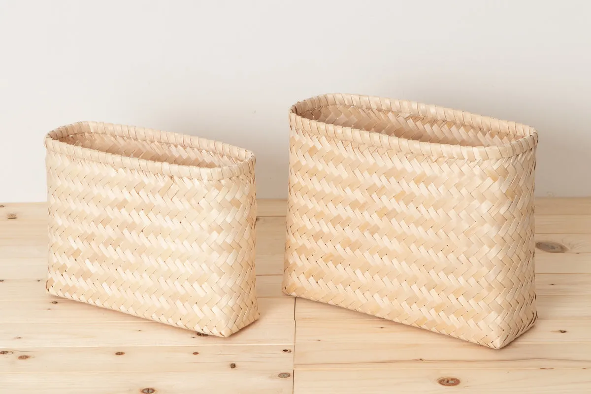 Organizing basket slim S, L  / Itaya maple / Akita-JPN 720909