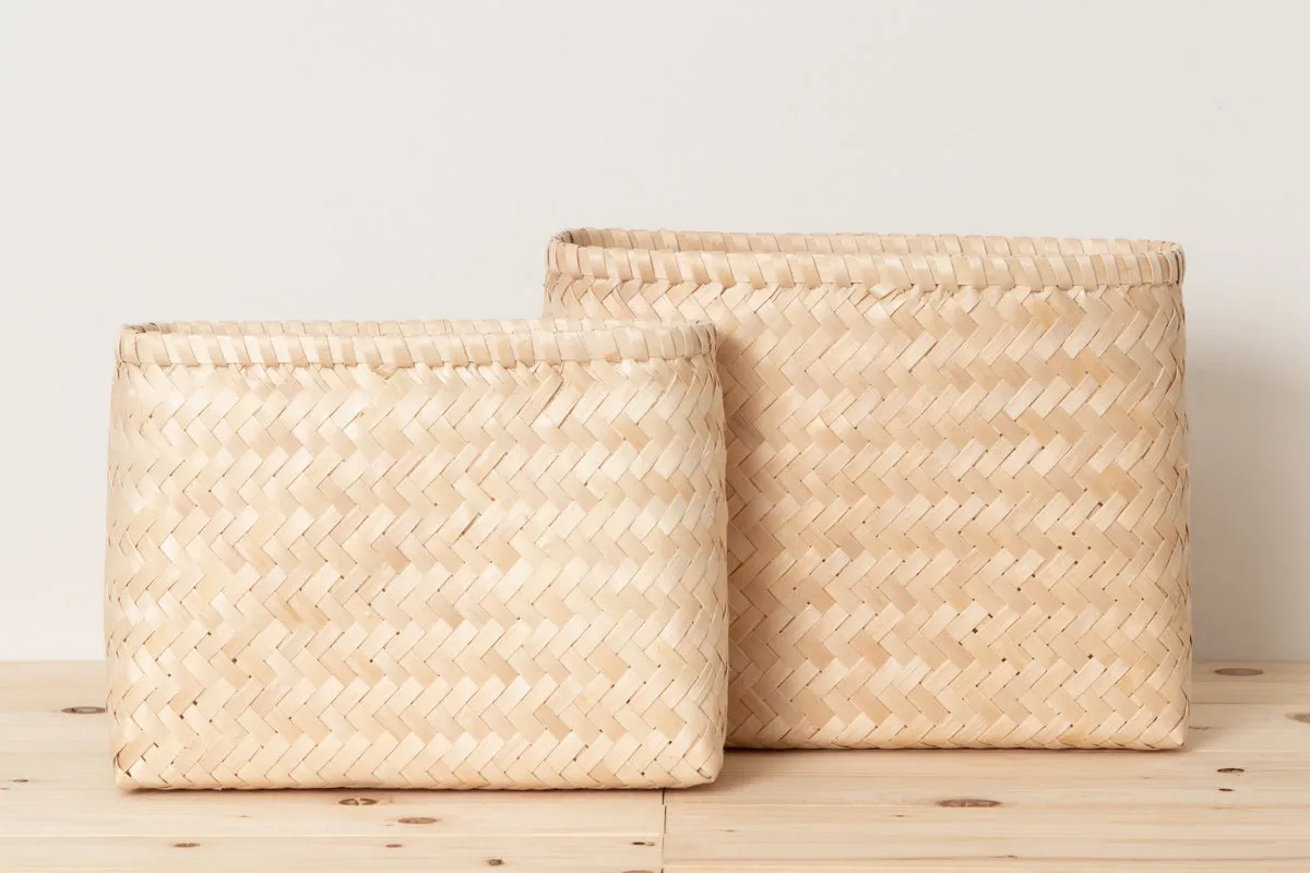 Organizing basket slim S, L  / Itaya maple / Akita-JPN 720909