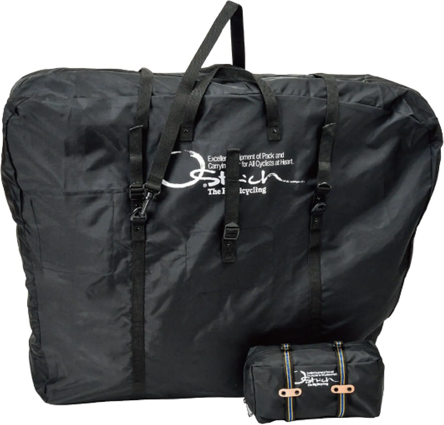 Ostrich (Ostrich) Wheel Lines Bag [R – 420] Black
