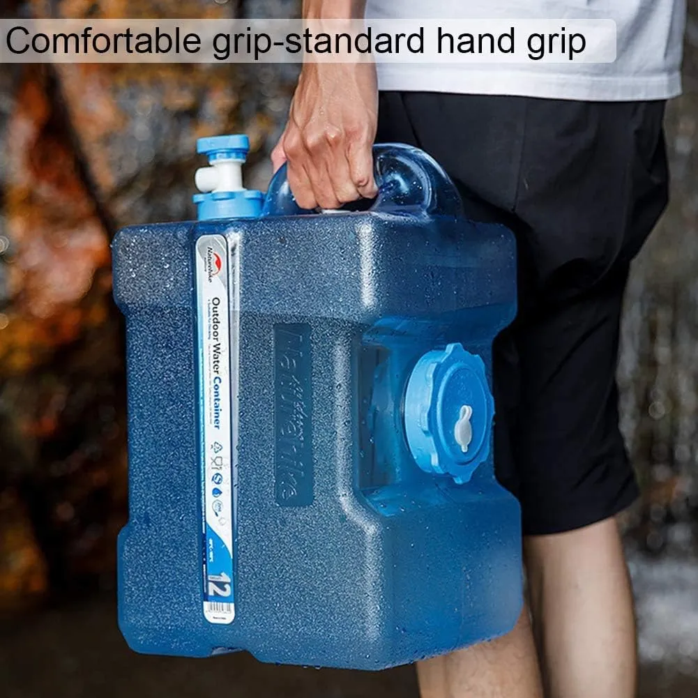 Outdoor Car-Mounted Water Storage Bucket, Drinking Car-Mounted Plastic PC-Packed Mineral Pure Water Tank, Portable Bucket, for Camping, Hiking, Hunting and Self-Driving Tours,5L