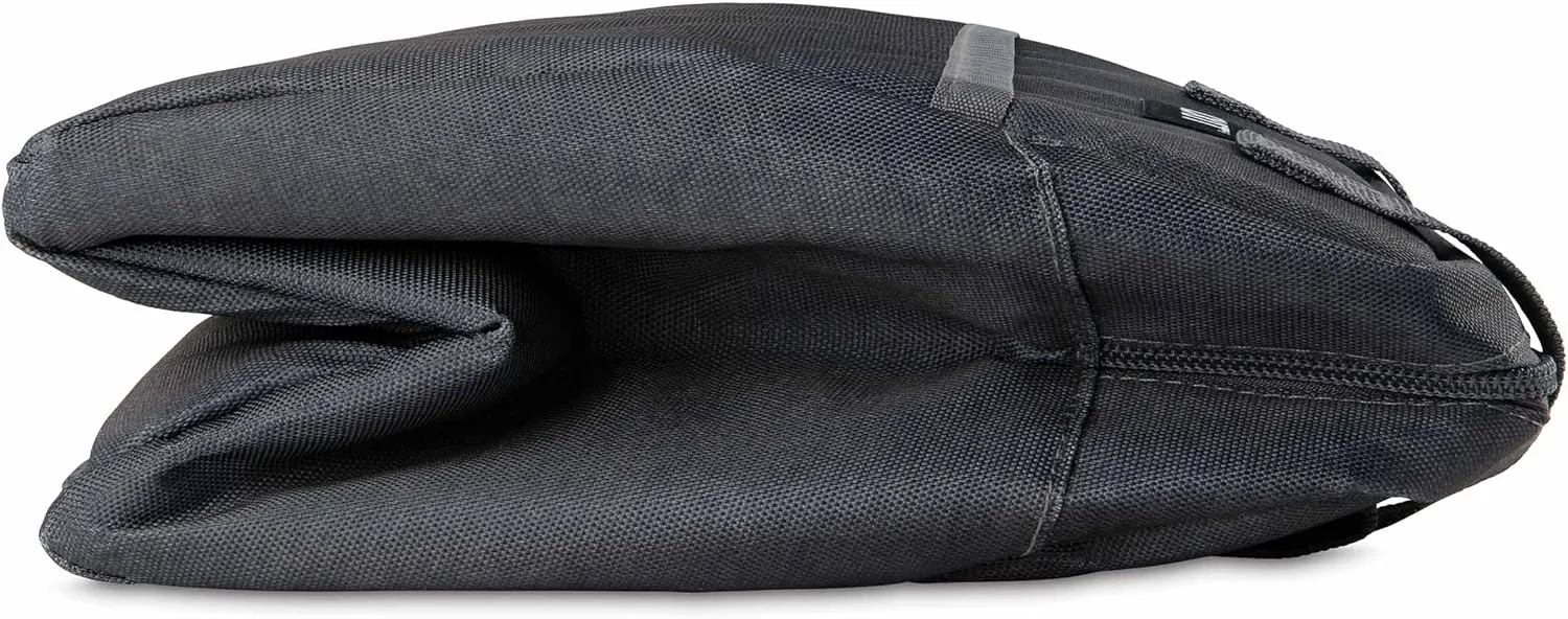 PackIt Freezable Hampton Lunch Bag, City Charcoal, Built with EcoFreeze Technology, Collapsible, Reusable, Zip Closure with Front Pocket and Shoulder Straps, Designed for Fresh Office Lunches