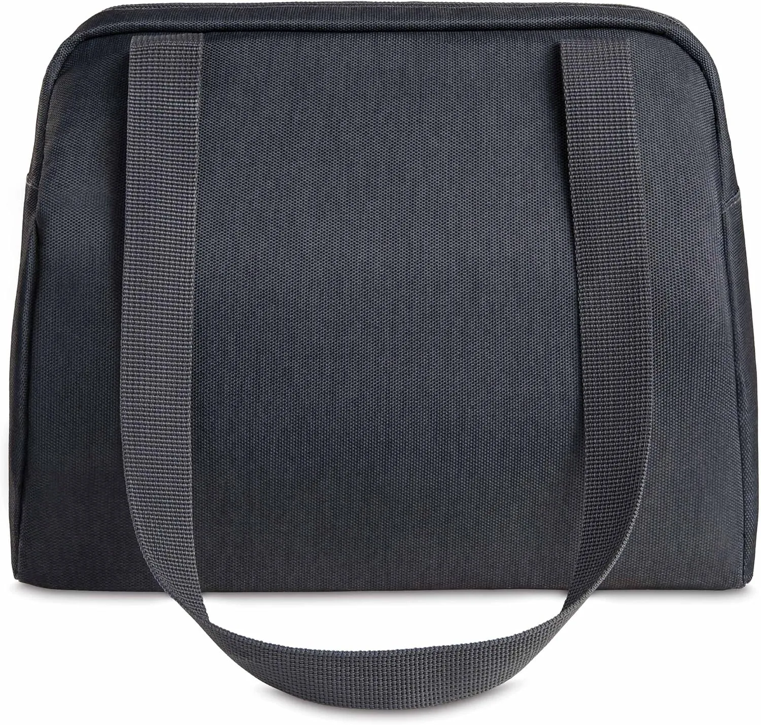 PackIt Freezable Hampton Lunch Bag, City Charcoal, Built with EcoFreeze Technology, Collapsible, Reusable, Zip Closure with Front Pocket and Shoulder Straps, Designed for Fresh Office Lunches