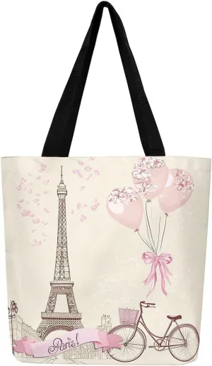 Papaya Canvas Tote Bag for Women,Tropical Fruit Shoulder Bag Green Leaves Leaf Cute Reusable Cloth Cotton Bags