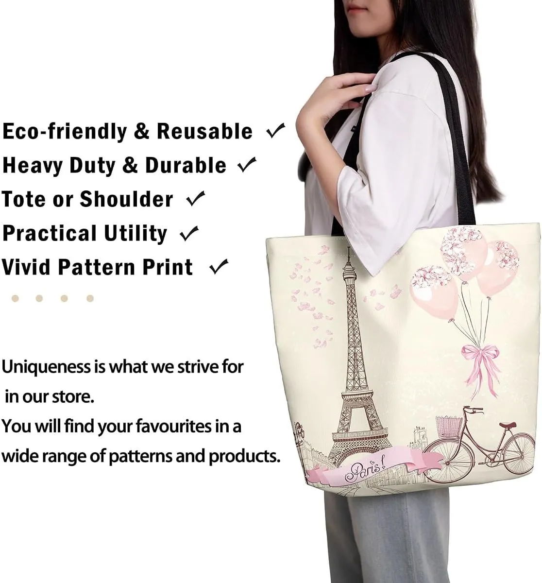 Papaya Canvas Tote Bag for Women,Tropical Fruit Shoulder Bag Green Leaves Leaf Cute Reusable Cloth Cotton Bags