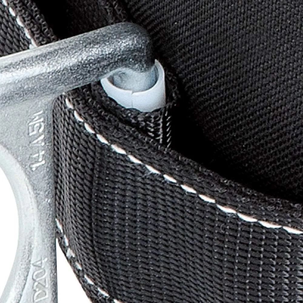 Peakworks Fall Protection Safety Harness Positioning Belt with Padded Lumbar Support, 2 D-Rings, Black, Medium, V8056022