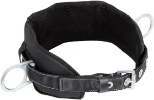 Peakworks Fall Protection Safety Harness Positioning Belt with Padded Lumbar Support, 2 D-Rings, Black, Medium, V8056022