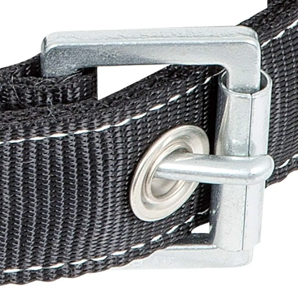 Peakworks Fall Protection Safety Harness Positioning Belt with Padded Lumbar Support, 2 D-Rings, Black, Medium, V8056022