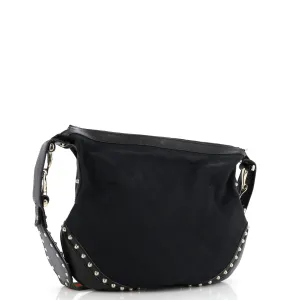 Pelham Web Hobo Studded GG Canvas Medium