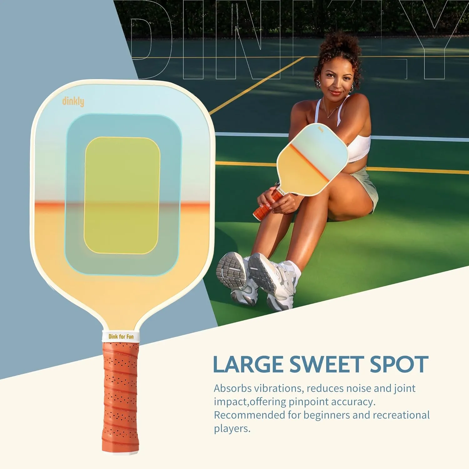 Pickleball Paddles Set of 2/4 - USAPA Approved Graphite/Fiberglass Pickleball Racket, 2/4 Pickleball Rackets, 4 Balls and 1 Portable Carry Bag, Pickle Ball Set for Men Women