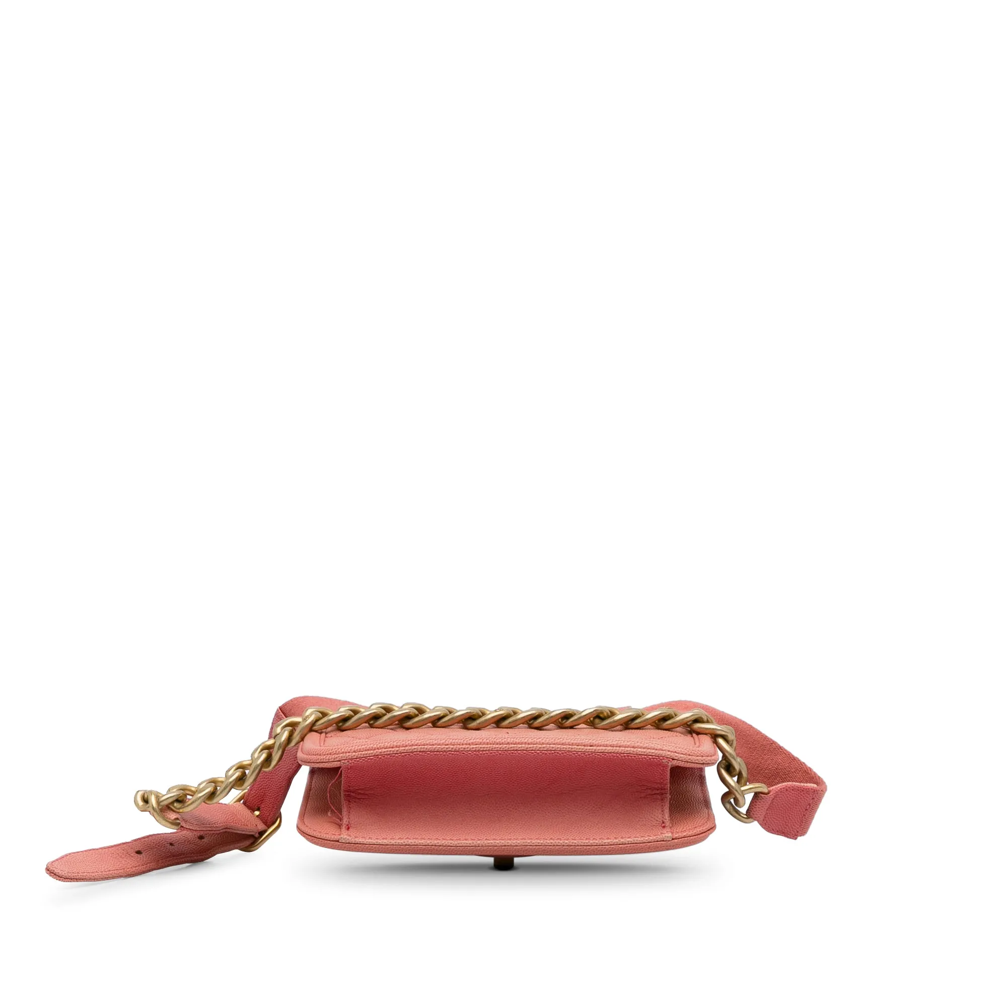 Pink Chanel Caviar Sunset On The Sea Flap Belt Bag