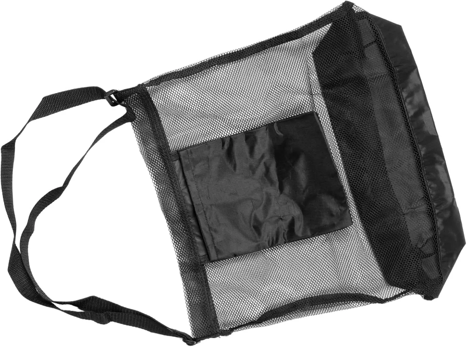 Portable Crossbody Bag Garden Shoulder Bag Outdoor Mesh Bag Mushroom Picking Black Multi-functional Fruit Bag