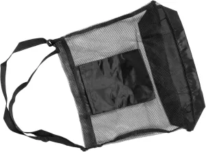 Portable Crossbody Bag Garden Shoulder Bag Outdoor Mesh Bag Mushroom Picking Black Multi-functional Fruit Bag
