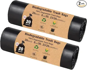 Portable Toilet Bags for Camping, 40 Count Toilet Replacement Bags, 8 Gallon, 30 Liter Camping Toilet Bags, Compostable Toilet Bags for Portable Toilet, Outdoors, Boating, Car Travel, Long Trips