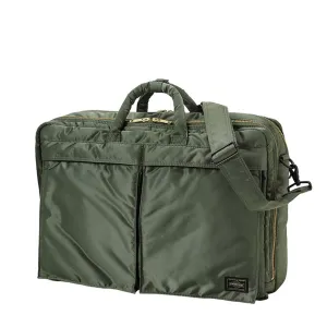 porter by yoshida 3way briefcase (olive)