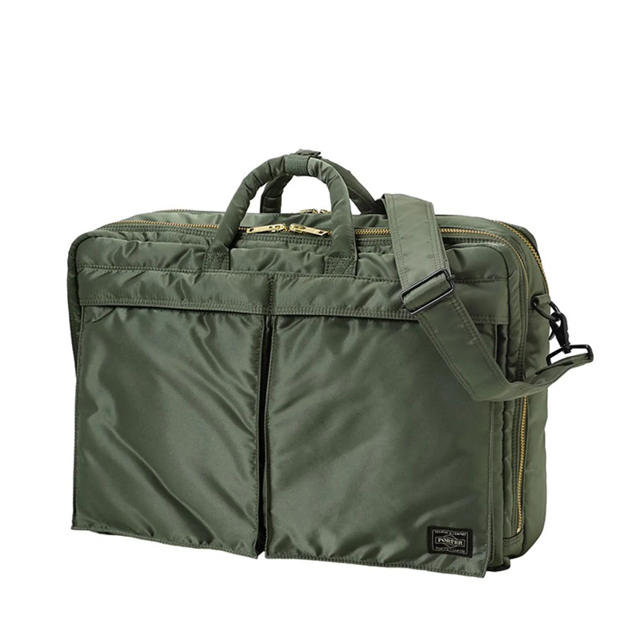 porter by yoshida 3way briefcase (olive)