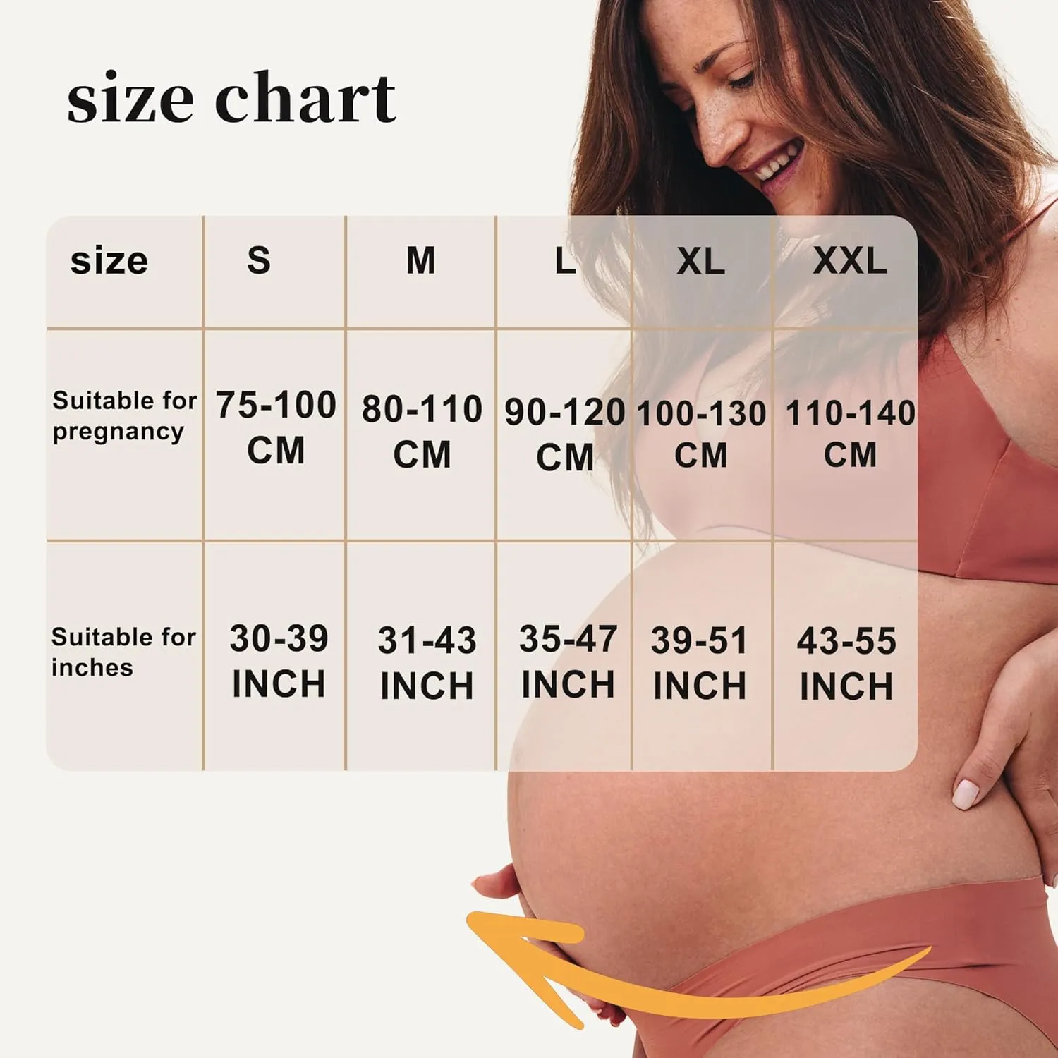 Pregnancy Belly Band, Shoulder Strap Belly Support Brace, Pregnancy Support Belt, Lightweight Abdominal Binder, for Abdomen, Flesh Color, Large, 1 Set