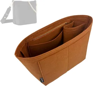 Premium Purse Organizer compatible with Lv Lock and Walk Bag Organizer Insert - Handmade Purse Liner, Perfect fit for Oval Shaped Hobo Bag Insert Gold Zipper (Bubblegum, For Lock and Walk)