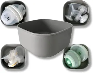 PumpPartment Box BPA Free Dishwasher Safe Breast Pump Parts Container Caddy, Fridge Hack for Pumping Moms At Work, Fits Inside COOL Cooler, Holds Spectra Elvie