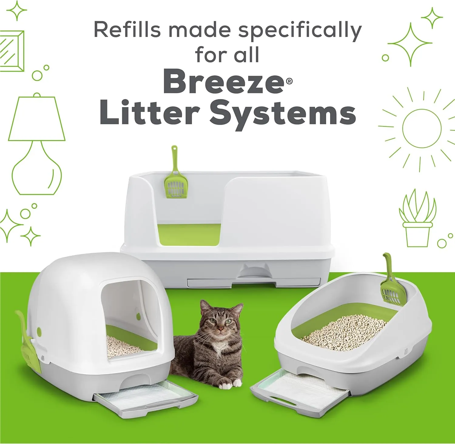 Purina Tidy Cats Litter Pellets, Breeze Refill Litter Pellets in Recyclable Box - (4) 7 lb. Bags