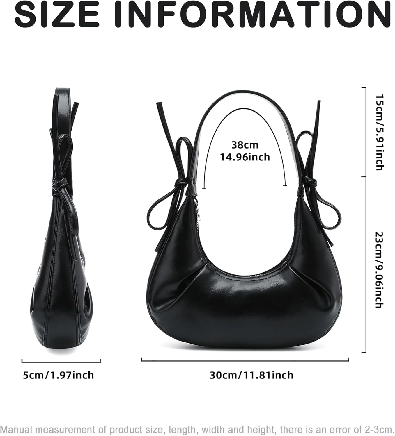 Purse for Women Crescent Shoulder Bags Women Small Clutch Bag Cute Hobo Tote Underarm Purse