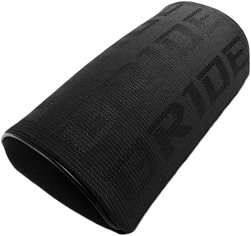 Q1-TECH, 2PCS JDM Bride Recaro Racing Gradation for Car Seat Neck Rest Headrest Pillow Fabric Bucket seat Material (Bride/Black)