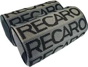 Q1-TECH, 2PCS JDM Bride Recaro Racing Gradation for Car Seat Neck Rest Headrest Pillow Fabric Bucket seat Material (Recaro/Gradation)