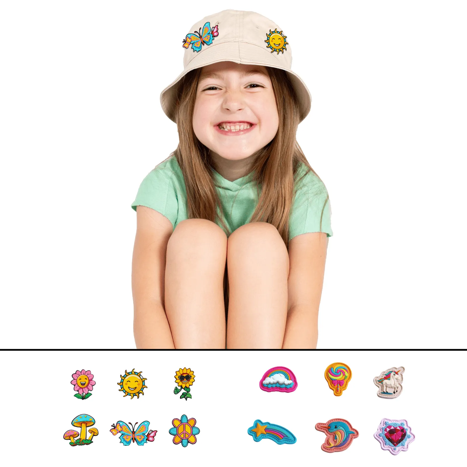 Rabble Unisex Kids' Bucket Hat  with Blossom & Wonder Dabblz Bundle