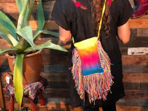 Rainbow tassle bags