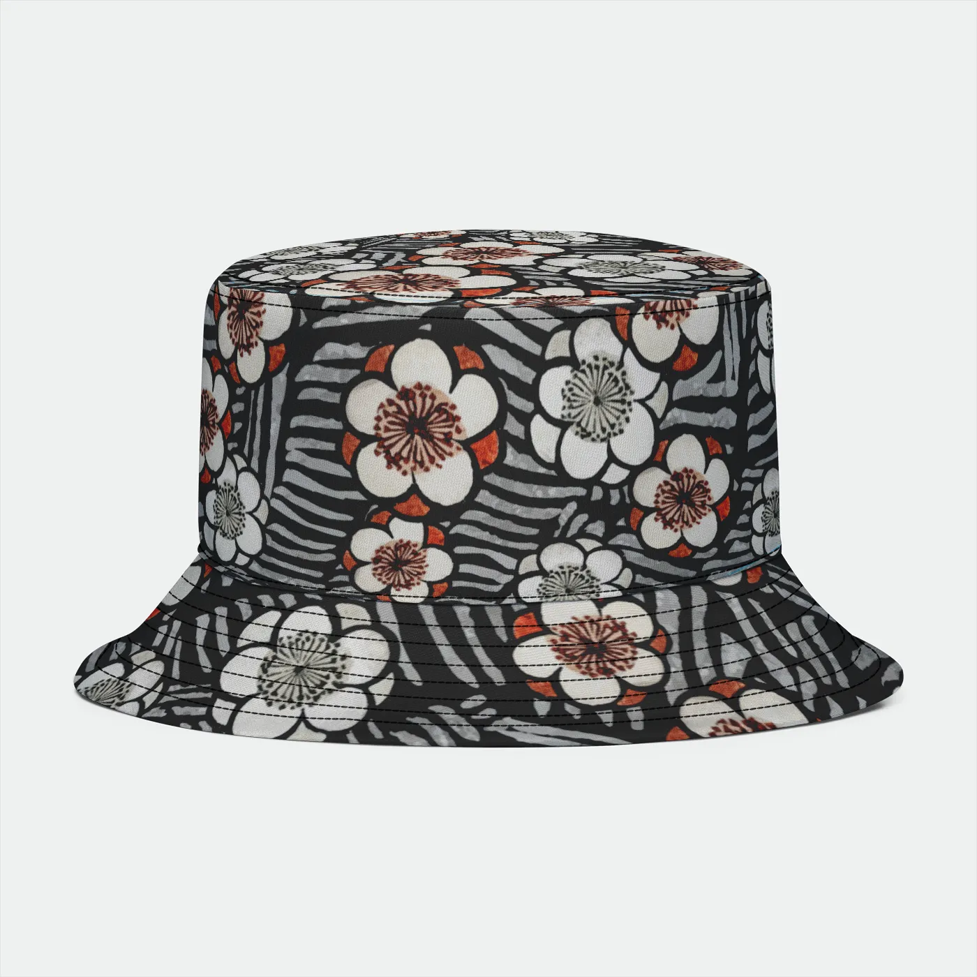 Retro Sakura Bucket Hat