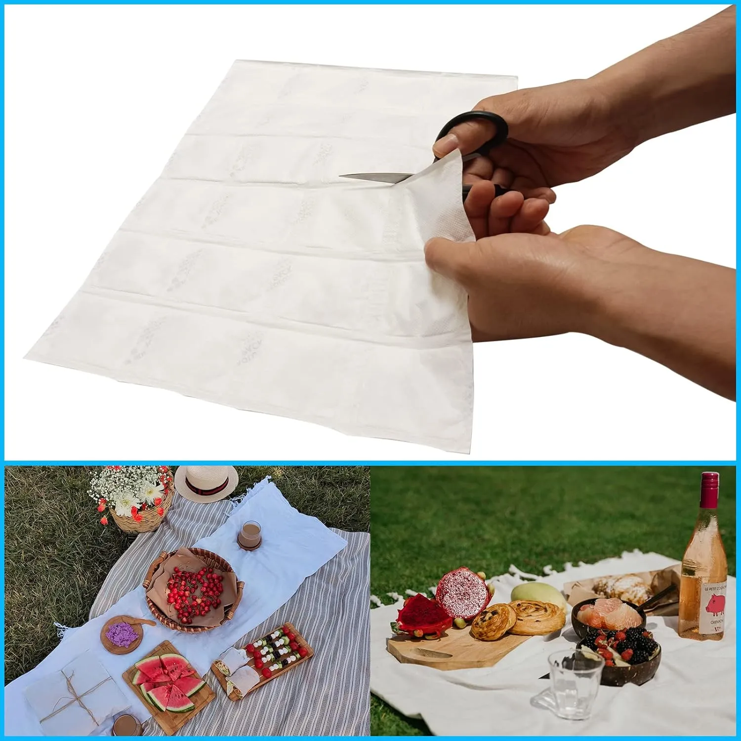Reusable Ice Pack for Shipping Frozen Food 6 Sheets Dry Ice Packs for Cooler Long Lasting Cold Freezer Packs for Mailing Perishables Storage Flexible Ice Packs for Lunch Boxes Bags