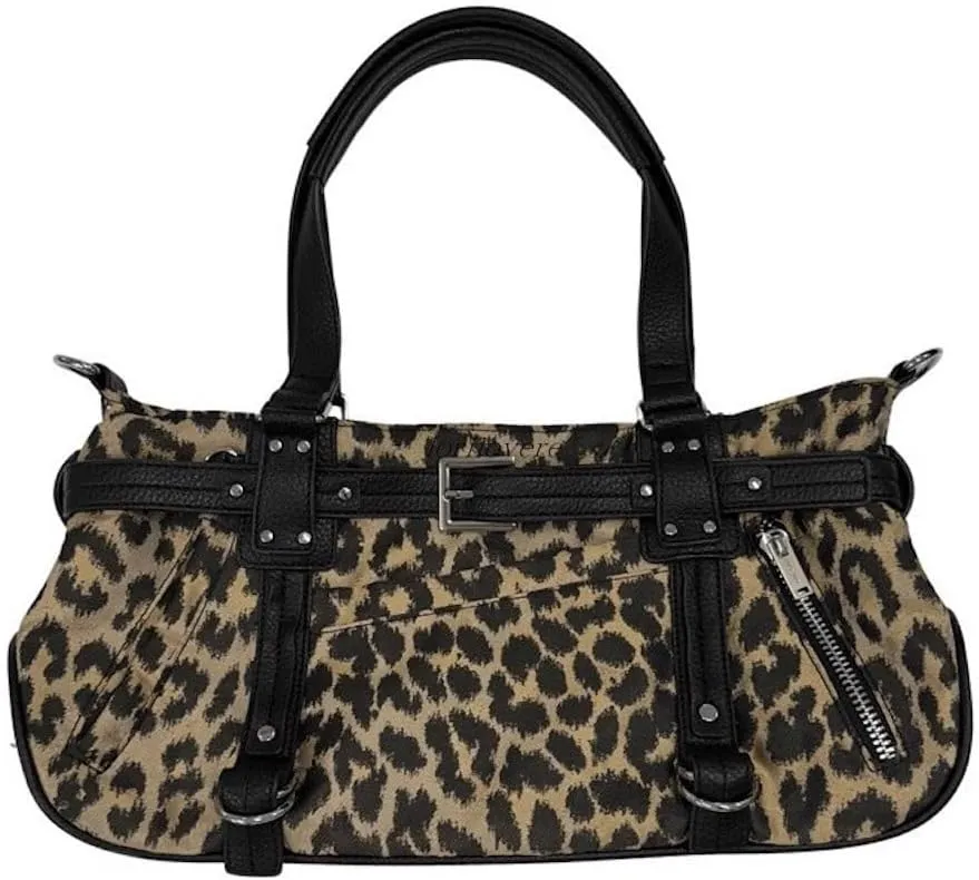 Rivet Belt Punk Tote Bag for Women Grunge Y2k Accessories Crossbody Bag 2000s Streetwear Duffle Gym Bag